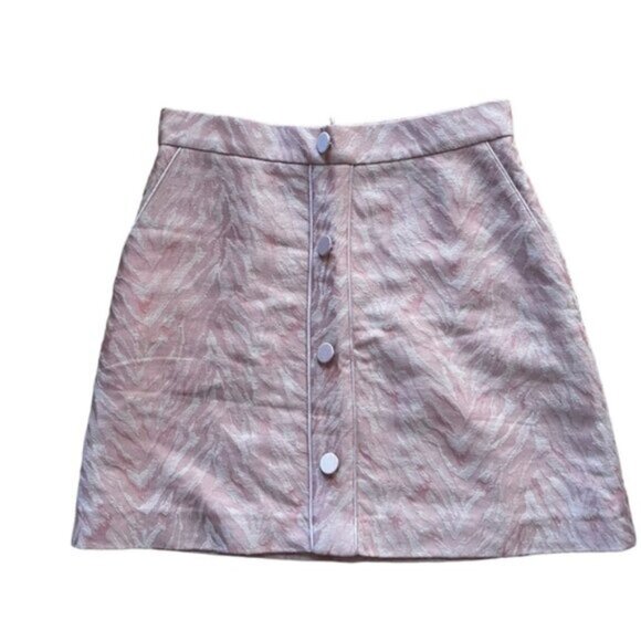 Sandro Paris Zeby Jacquard Mini Skirt Size 2 - Picture 2 of 7